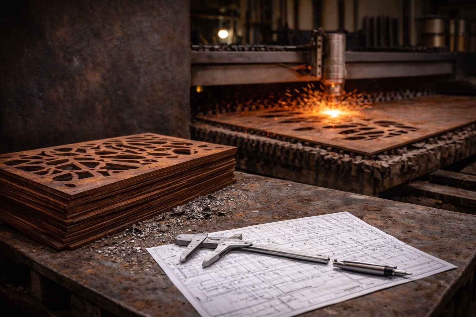 Cortenstaal laten snijden Een cortenstaal lasersnijder in de praktijk